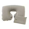 Flocking Inflatable Neck Pillow